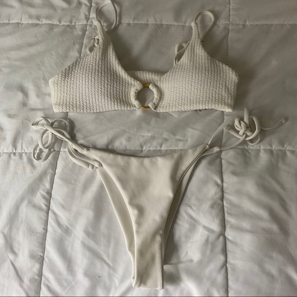white bikini